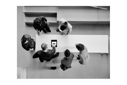 Visuel en noir et blanc