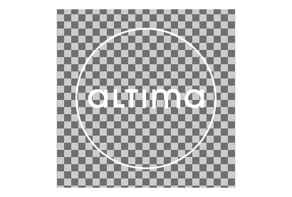 Logo Altima en blanc