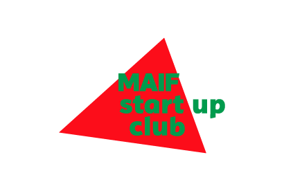 logo MAIF Start up Club avec texte en vert