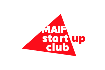 logo maif start up club avec taille de texte plus gros