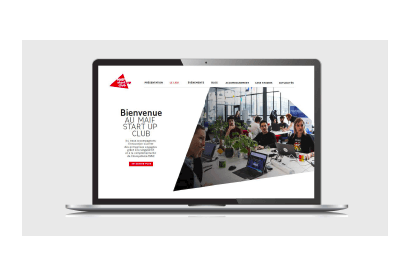 ecran du site MAIF Start up Club