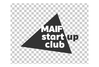 logo MAIF start up club en niveau de gris