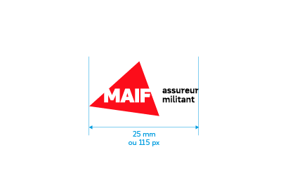bloc marque MAIF hrizontal taille mini