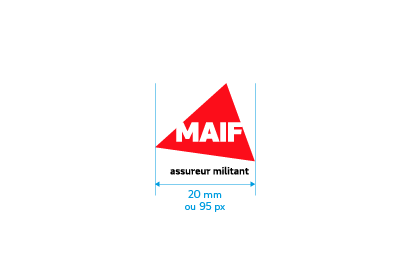 bloc marque MAIF vertical taille mini