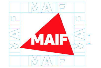 logo avec zones de protection