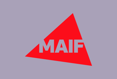 logo MAIF transfert sur fond de couleur