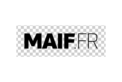 Logo MAIFFR en version lettre MAIFFR en noir avec son espace de protection figuré par un damier