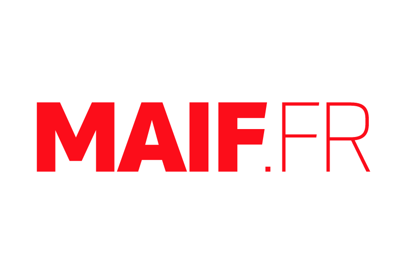 Logo MAIF.FR rouge fond blanc