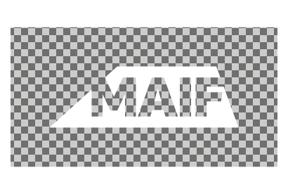 logo MAIF overzoom - déclinaison transparent fond blanc