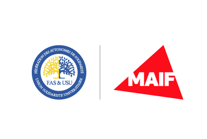 logo MAIF cobrandé avec logo partenaire rond