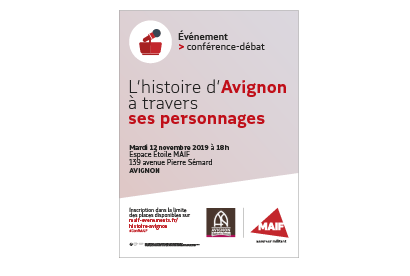 Affiche conférence-débat à Avignon