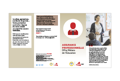 Dépliant sur l'assurance professionnelle de l'éducation