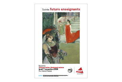 Affiche d'exposition sur Toulouse-Lautrec au Grand Palais