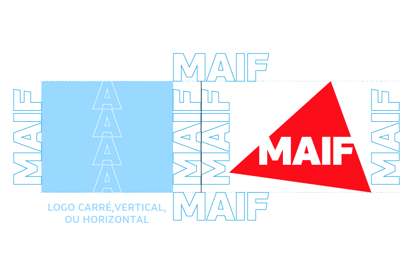Schema de construction du cobranding avec un logo partenaire de forme standard sans signature