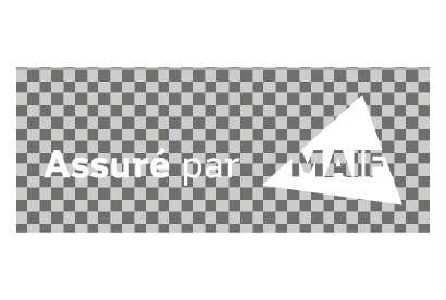 logo MAIF marque ingrédient triangle blanc