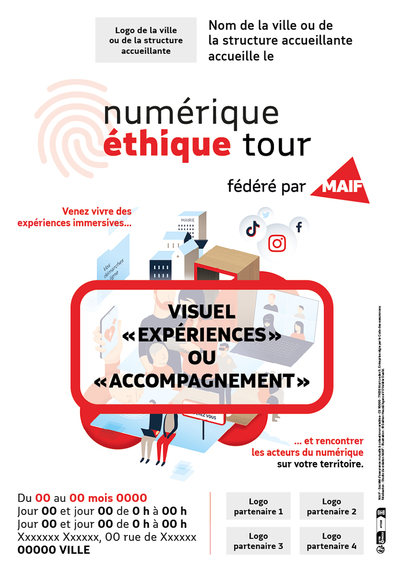 Zones de personnalisation de l’affiche