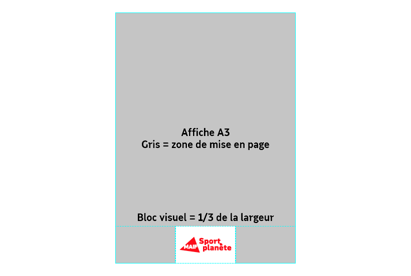 Mise en page format A3 pied de page