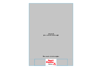 Mise en page format A3 pied de page