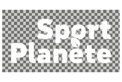 logo Sport Planète en blanc