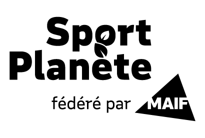 logo Sport Planète fédéré par MAIF en noir
