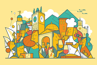 infographie de village