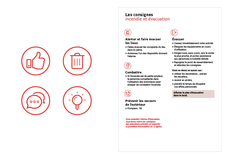 exemple de mise en page avec pictogrammes