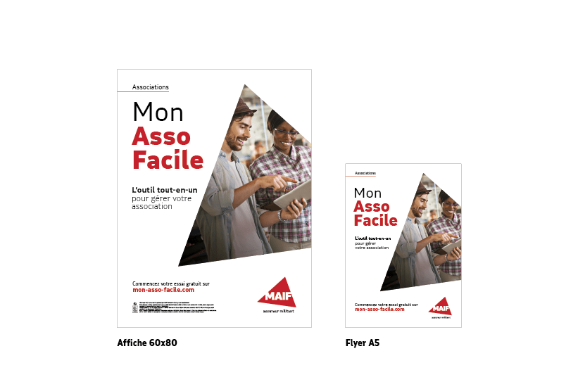 Affiche et  flyer pour la promotion du service 