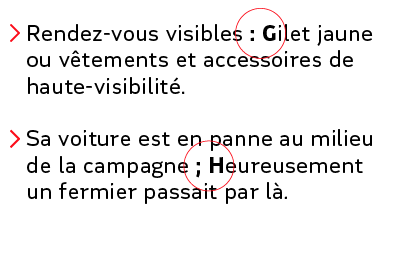 Exemple de texte contenant les symboles : et ;