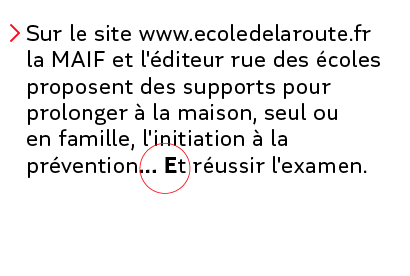 Exemple de texte contenant le symbole ...