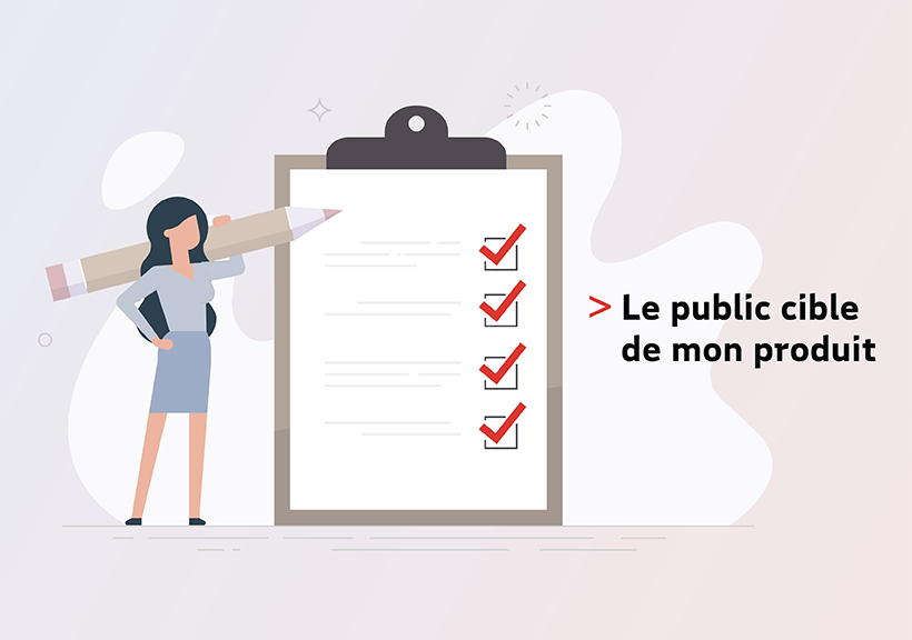 Illustration : femme avec formulaire