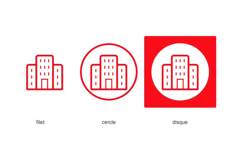 Pictogramme monochrome aspect filet