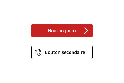 bouton avec picto