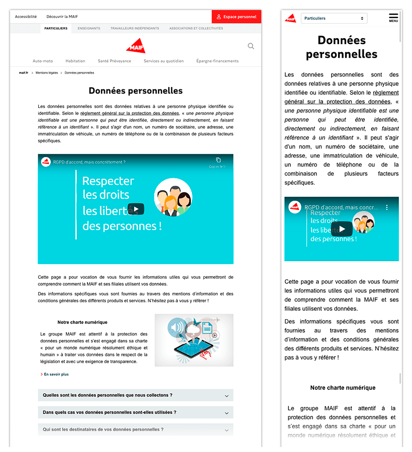 Exemples de pages édito